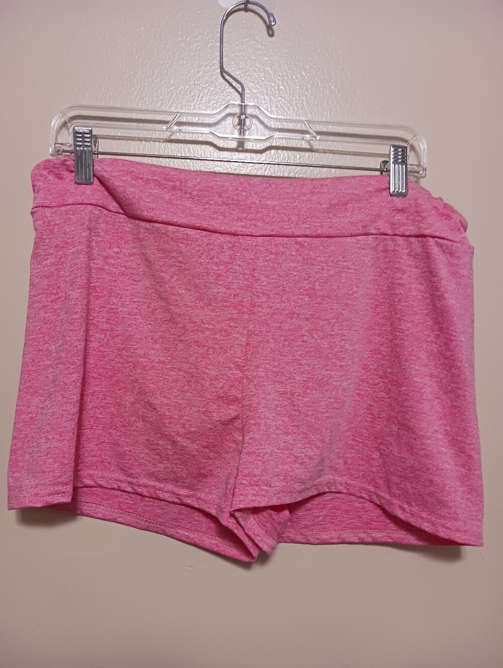 Unbranded Womens Pink Atheltic Shorts W/elastic Band 2x A-12